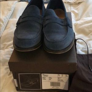 Men’s CHURCH’S blue suede loafers